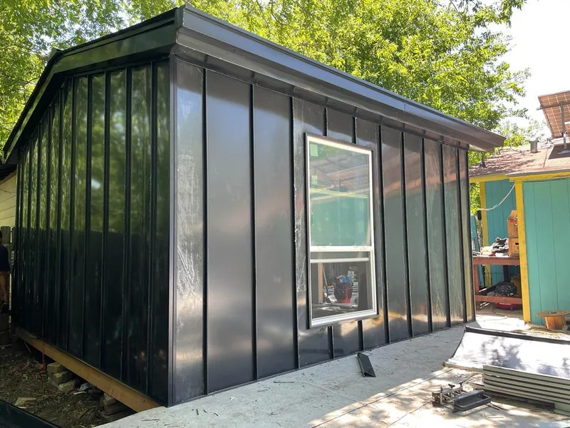 Black standing seam metal wall panels for Roof Inspection in Allentown